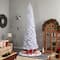 12ft. Pre-Lit Slim White Artificial Christmas Tree, Warm White LED Lights